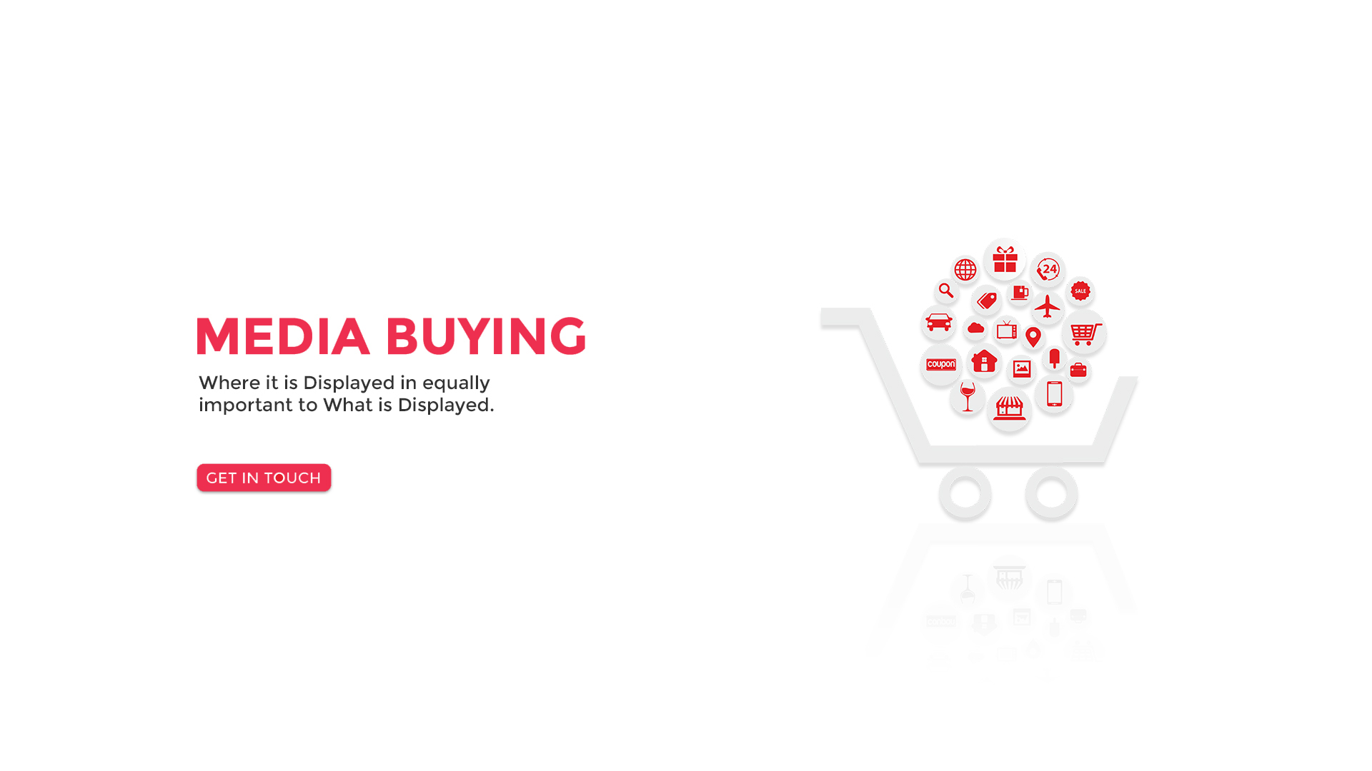 Cart with multiple icons inside it like car, TV, mobile, etc. designed by best branding companies in Hyderabad
